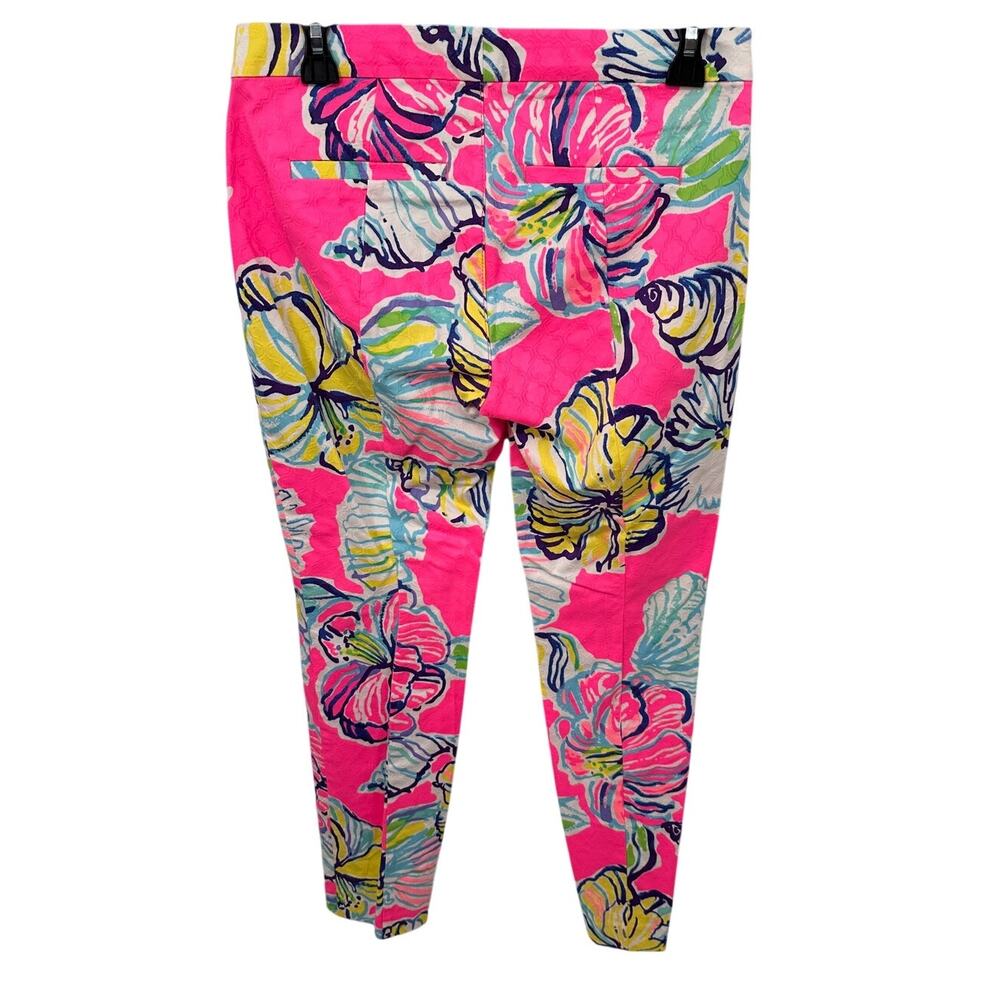 Lilly Pulitzer Kelly Skinny Ankle Pant In Royal Pink Swept By The Tides // 4 View 6